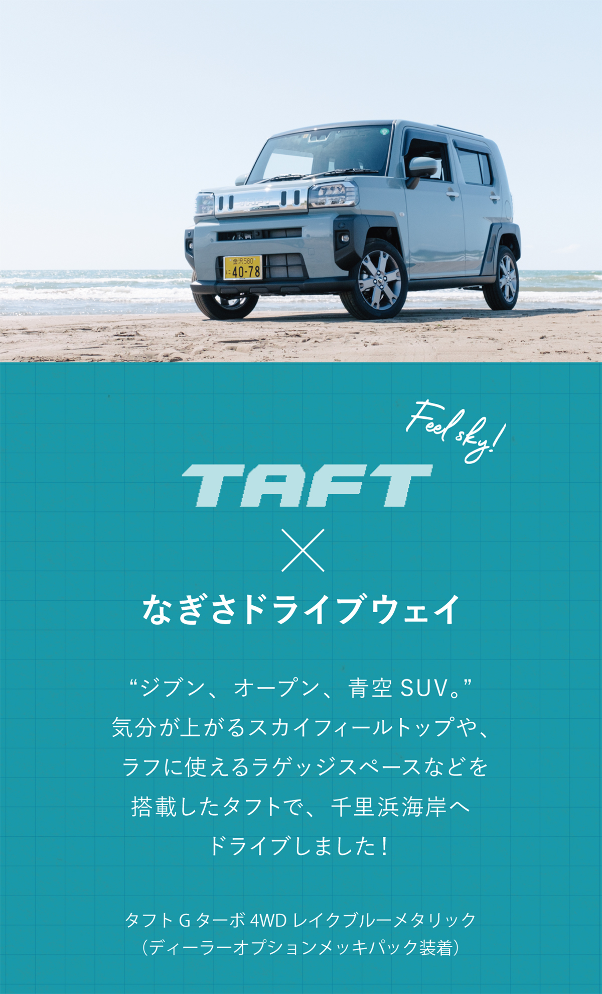 タフト×なぎさドライブウェイ